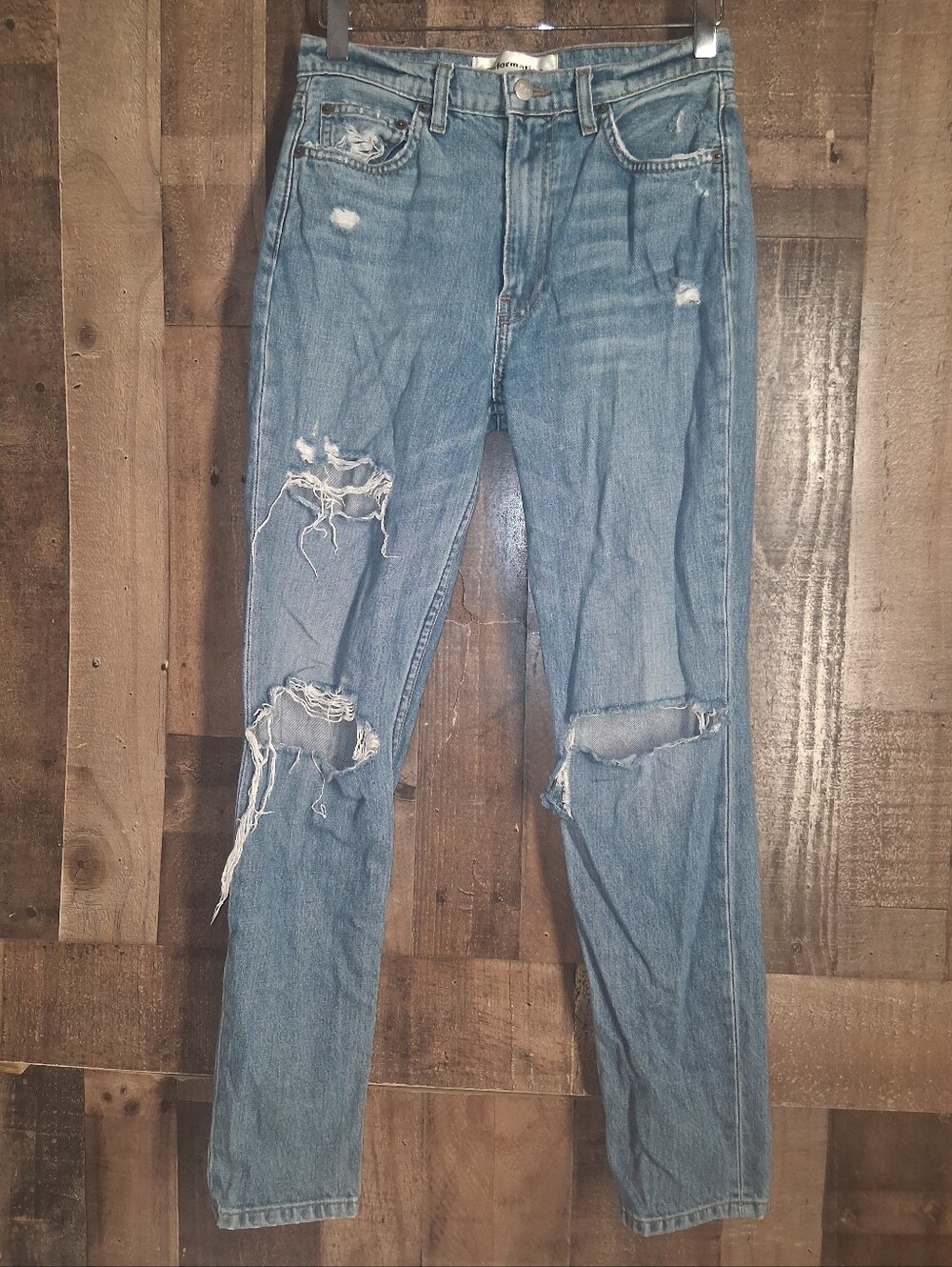 Reformation Julie High Rise Cigarette Jean Denim Size 26 Antigua Wash